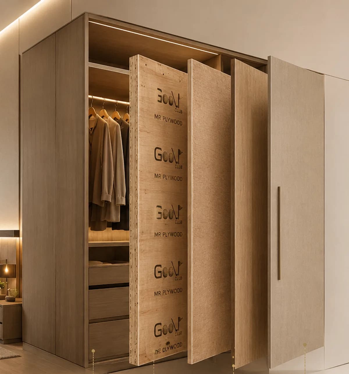 MR Plywood in a premium interior